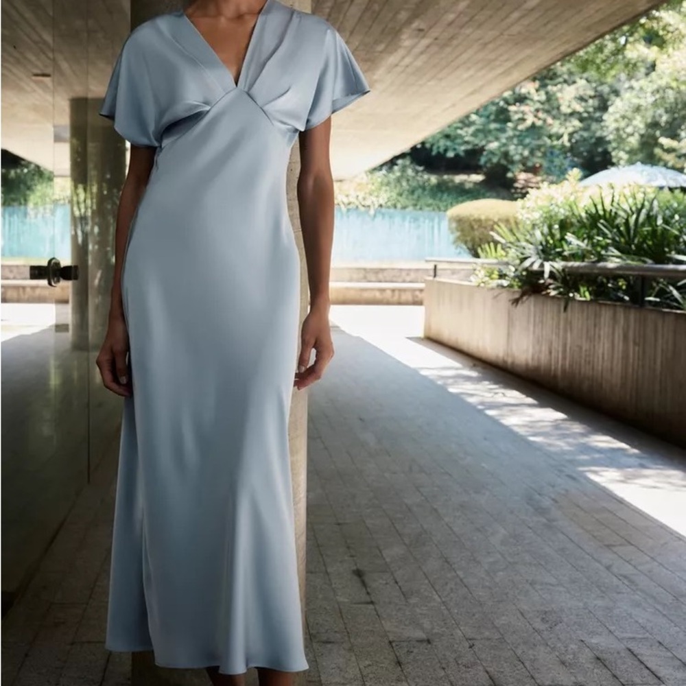 Zara Light Blue Maxi Dress